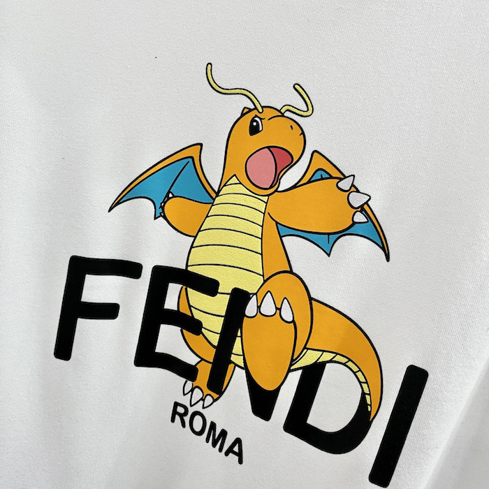 F**di x frgmt x pokemon sweatshirt white