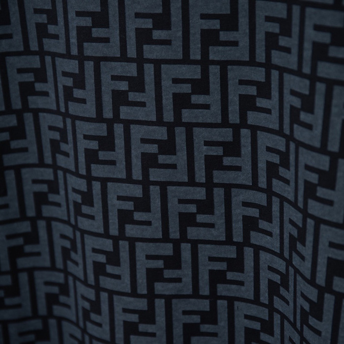 F**di zucca monogram black cotton t-shirt