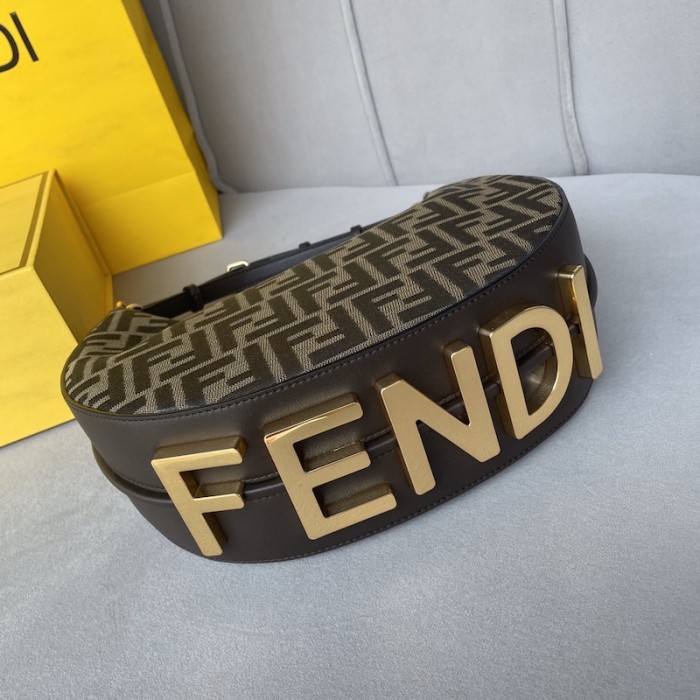 F**di F**digraphy small ff canvas bag