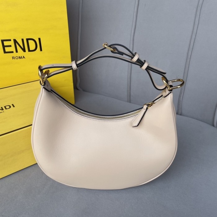 F**di F**digraphy small pink leather bag