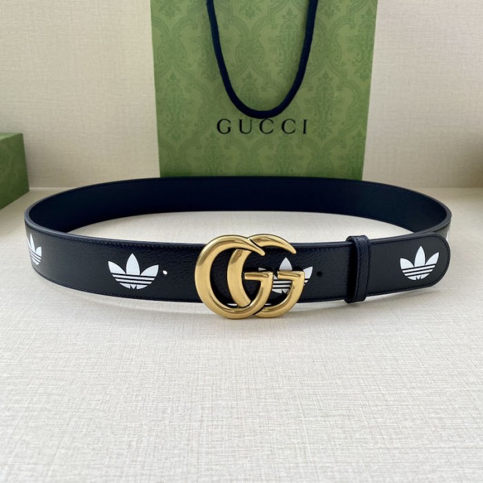 Ad*s x g*u*i gg marmont belt black