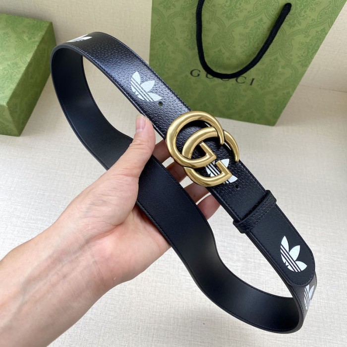 Ad*s x g*u*i gg marmont belt black