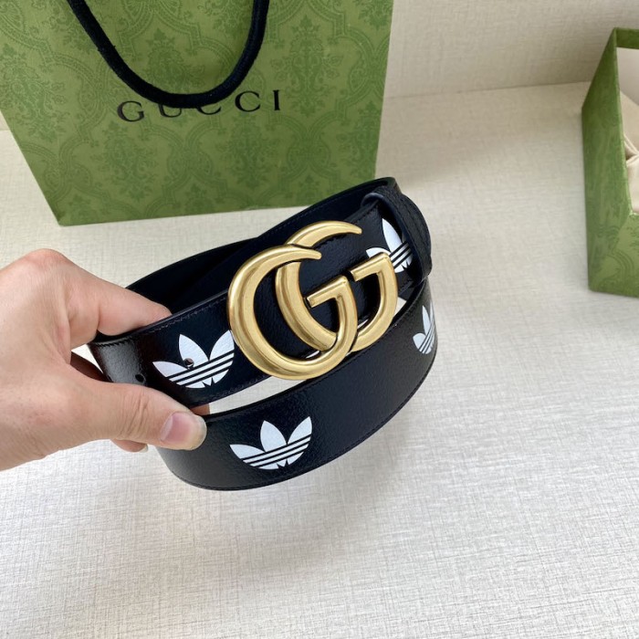 Ad*s x g*u*i gg marmont belt black