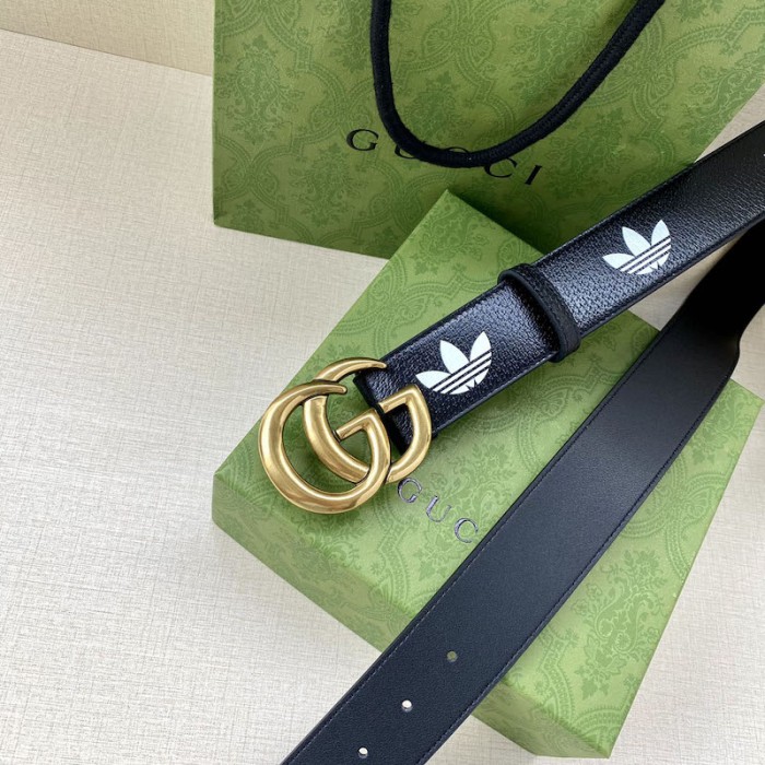 Ad*s x g*u*i gg marmont belt black