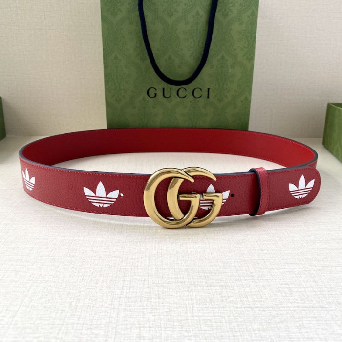 Ad*s x g*u*i gg marmont belt red