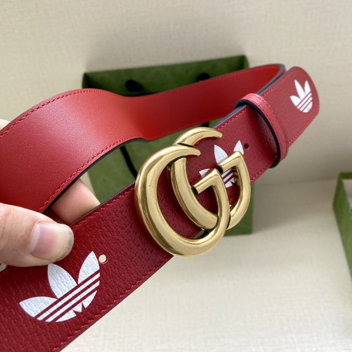 Ad*s x g*u*i gg marmont belt red