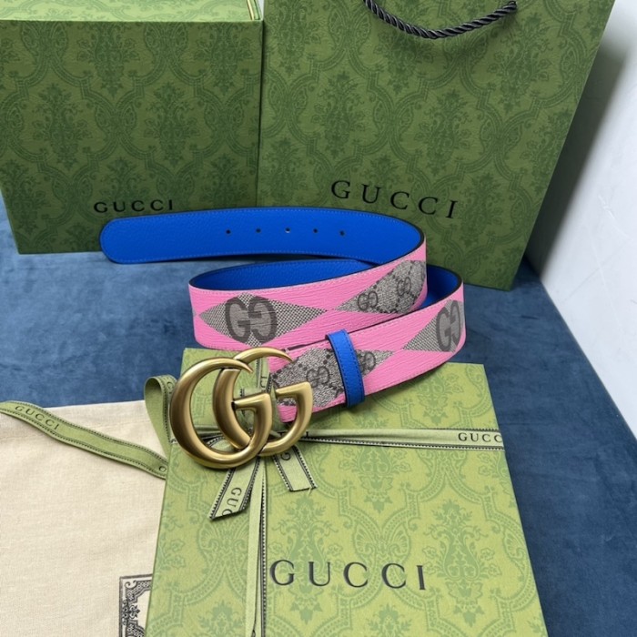 G*u*i gg marmont wide belt pink