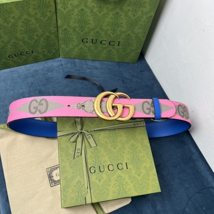 G*u*i gg marmont wide belt pink