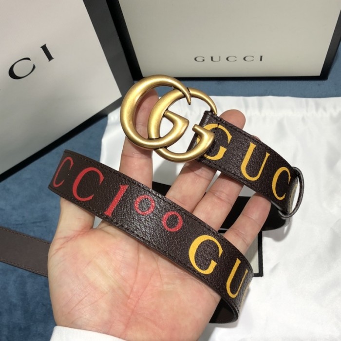 G*u*i 100 gg marmont belt brown
