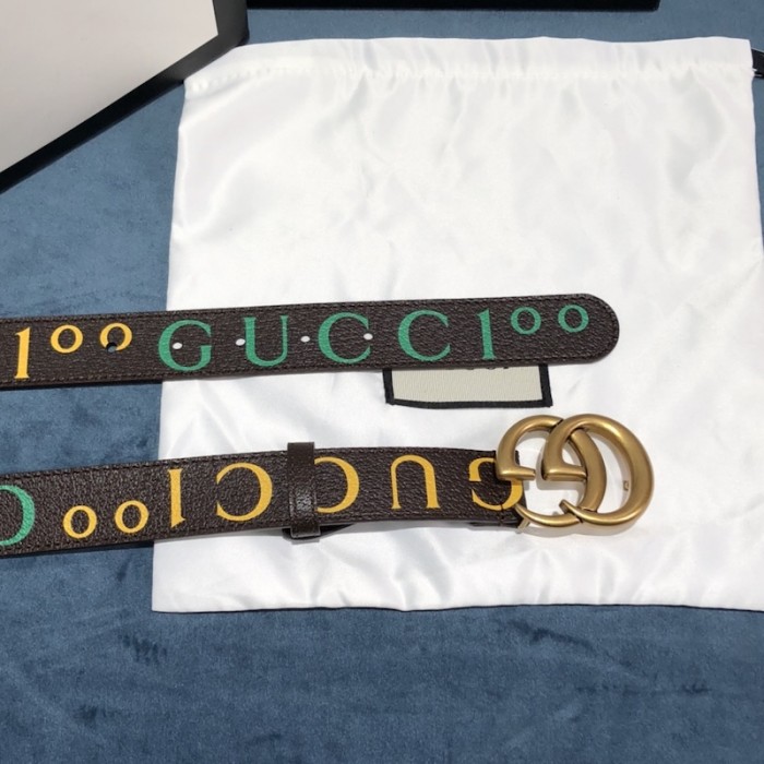G*u*i 100 gg marmont belt brown