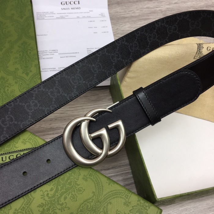 G*u*i gg marmont reversible belt black