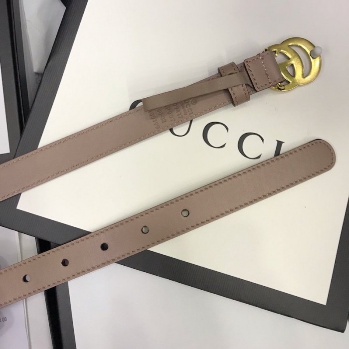G*u*i skinny belts for women with double g buckle pink