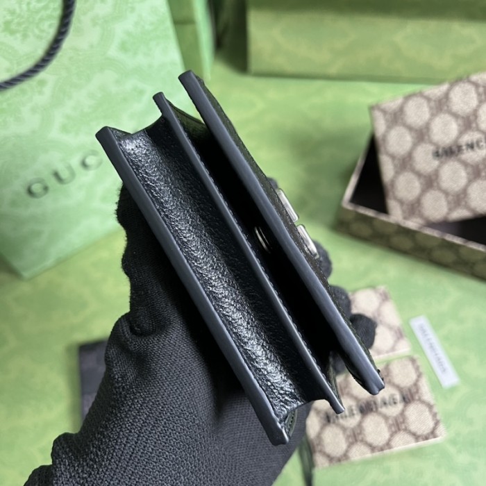 g*u*i x Ba*len*cia*ga the hacker project card case wallet black