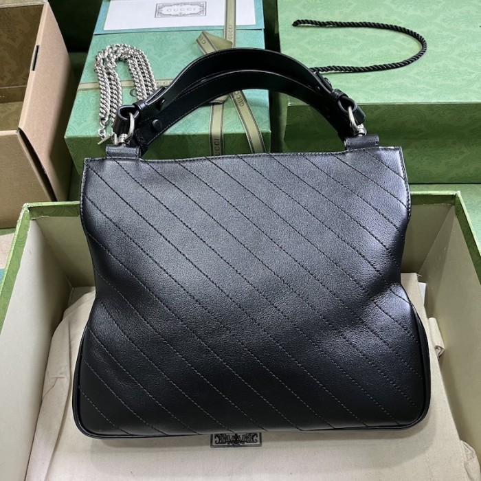 G*u*i blondie small tote bag black ‎751518