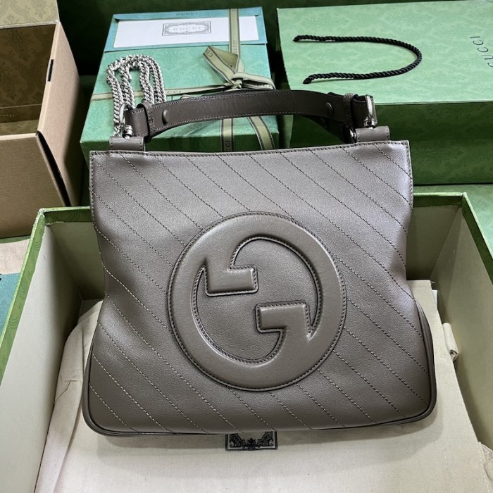 G*u*i blondie small tote bag brown ‎751518