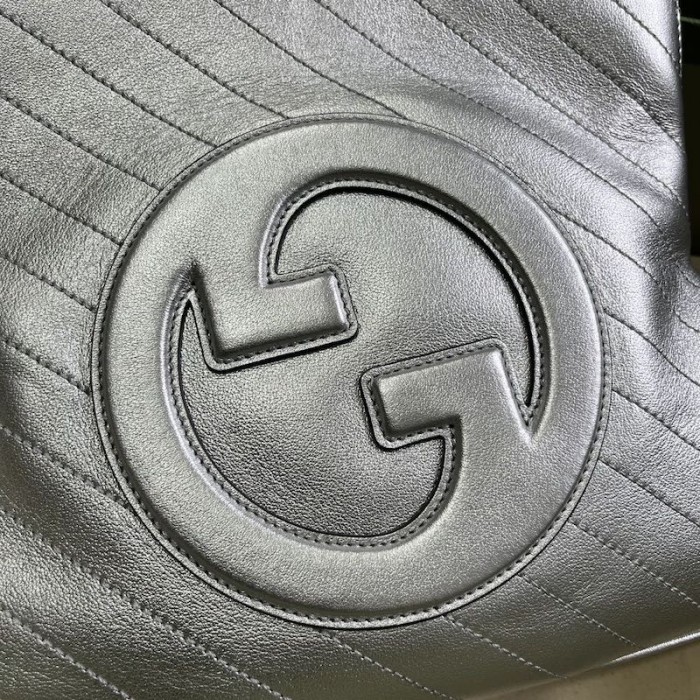 G*u*i blondie small tote bag silver 751518