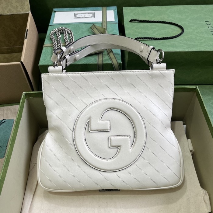 G*u*i blondie small tote bag white ‎751518