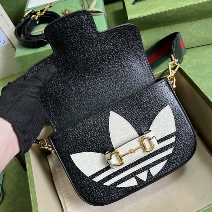 Ad*s x g*u*i horsebit 1955 mini bag 658574 black