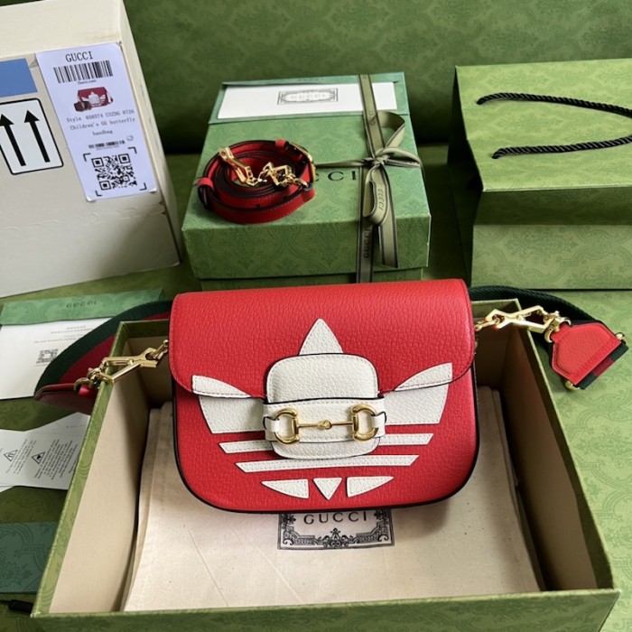 Ad*s x g*u*i horsebit 1955 mini bag ‎658574 red