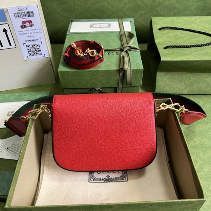 Ad*s x g*u*i horsebit 1955 mini bag 658574 red