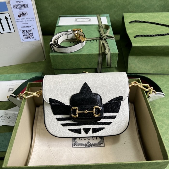 Ad*s x g*u*i horsebit 1955 mini bag ‎658574 white