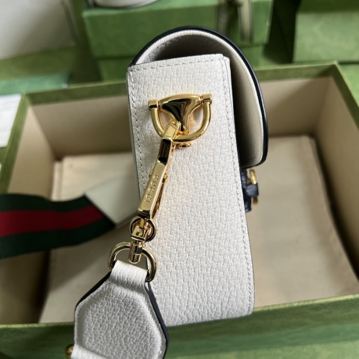 Ad*s x g*u*i horsebit 1955 mini bag 658574 white