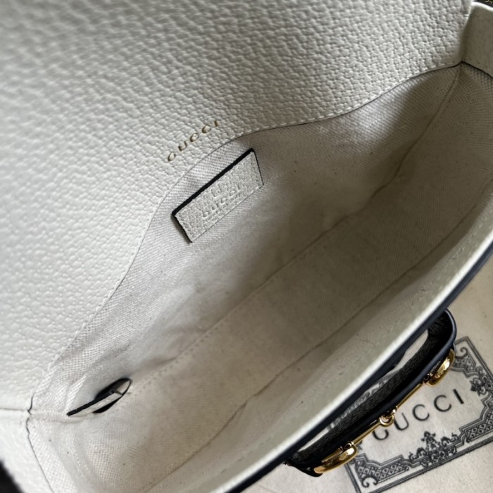 Ad*s x g*u*i horsebit 1955 mini bag 658574 white