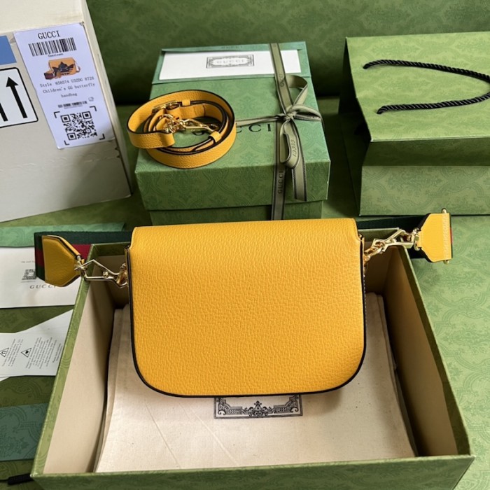 Ad*s x g*u*i horsebit 1955 mini bag 658574 yellow