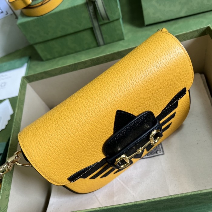 Ad*s x g*u*i horsebit 1955 mini bag 658574 yellow