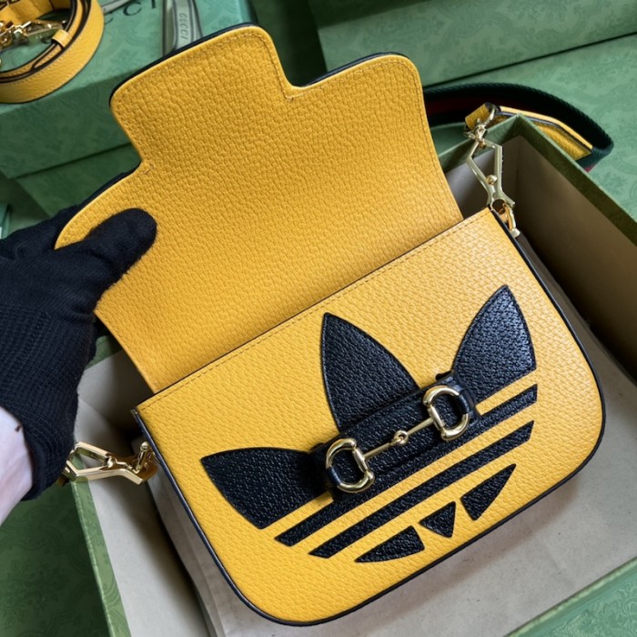 Ad*s x g*u*i horsebit 1955 mini bag 658574 yellow