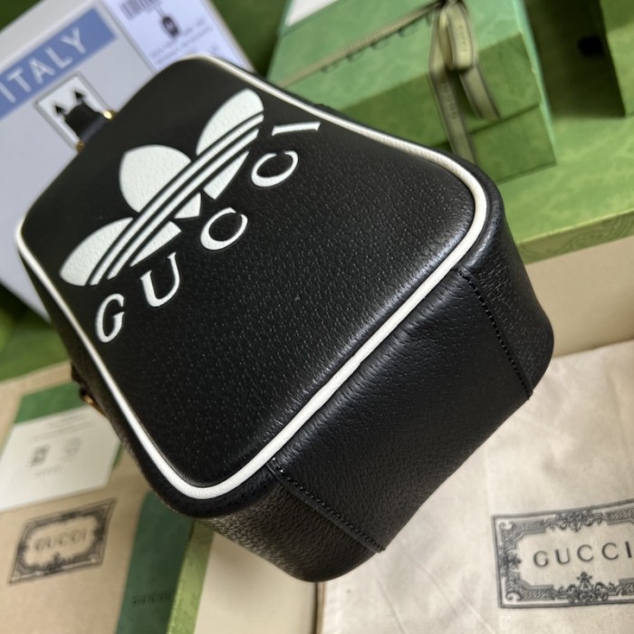 Ad*s x g*u*i mini top handle bag black