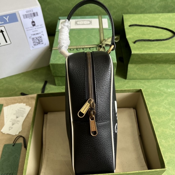 Ad*s x g*u*i mini top handle bag black