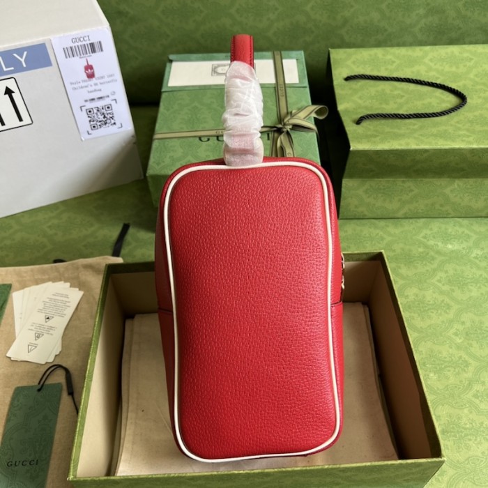 Ad*s x g*u*i mini top handle bag red