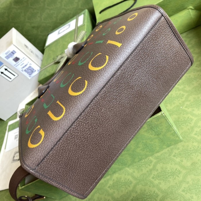 G*u*i 100 large tote bag brown 676667