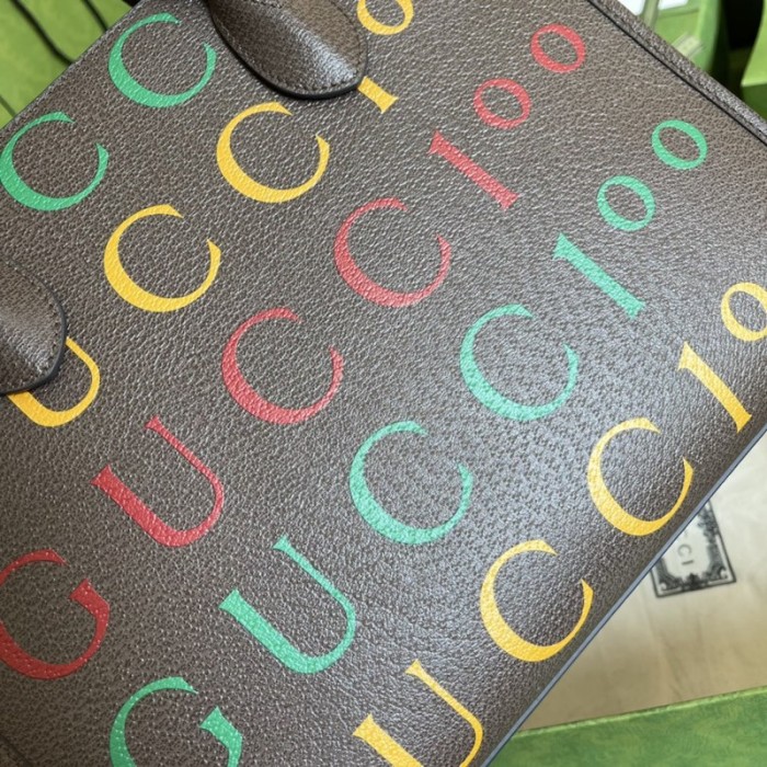 G*u*i 100 large tote bag brown 676667