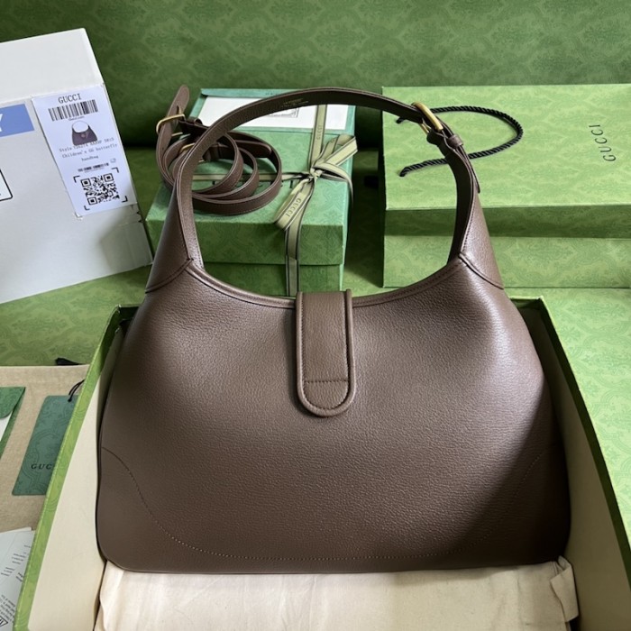 G*u*i aphrodite medium shoulder bag 726274 brown