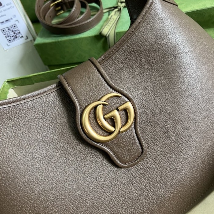 G*u*i aphrodite medium shoulder bag 726274 brown