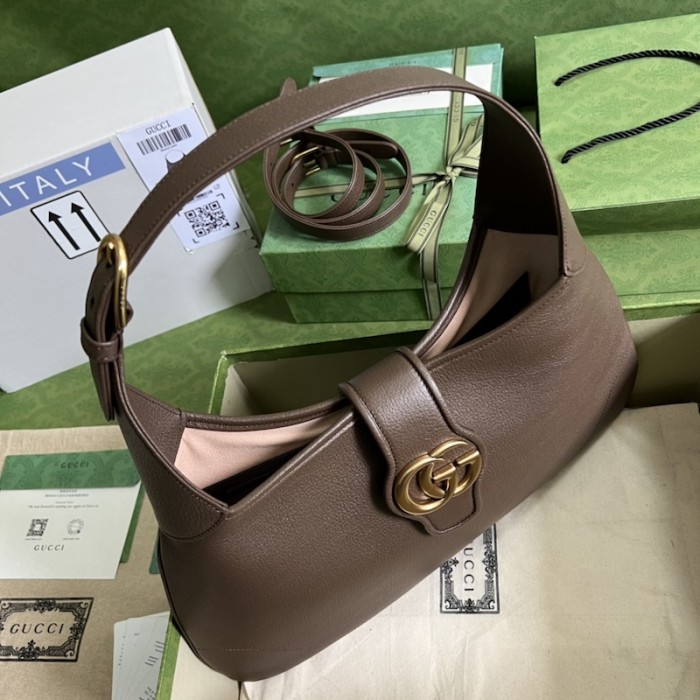 G*u*i aphrodite medium shoulder bag 726274 brown