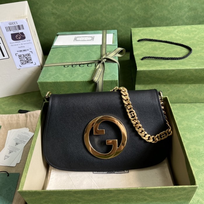 G*u*i blondie shoulder bag ‎699268 black