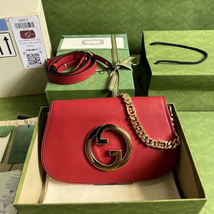 G*u*i blondie shoulder bag ‎699268 red