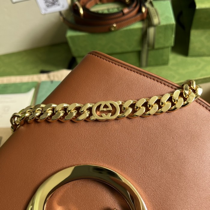 G*u*i blondie shoulder bag 699268 tan