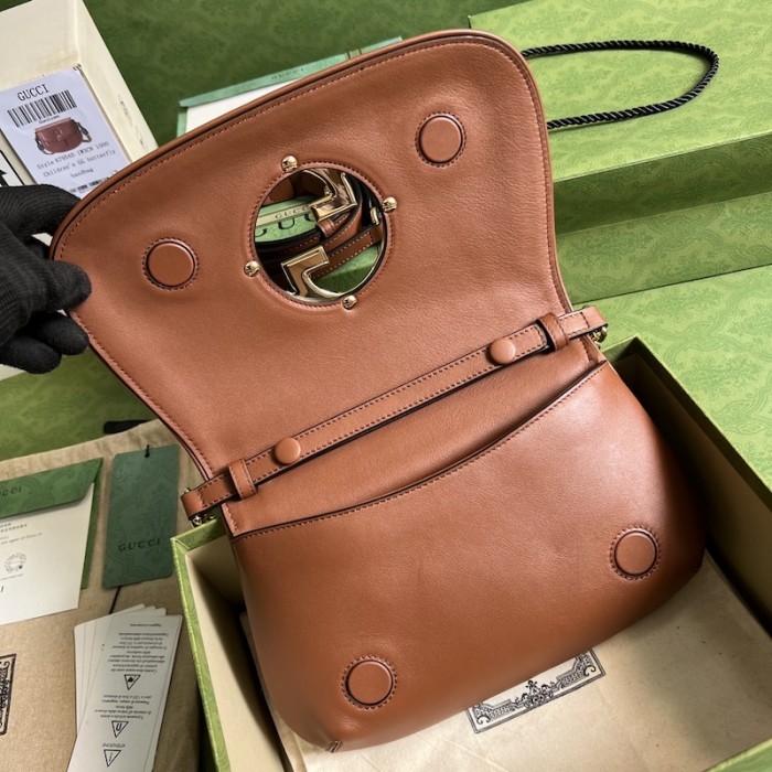 G*u*i blondie shoulder bag 699268 tan