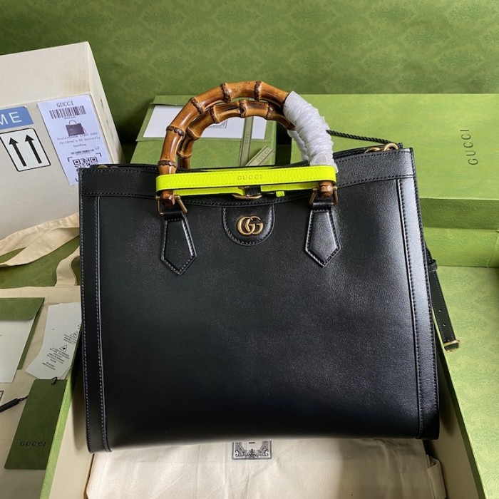 G*u*i diana medium tote bag black 655658