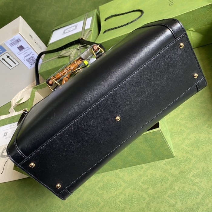 G*u*i diana medium tote bag black 655658
