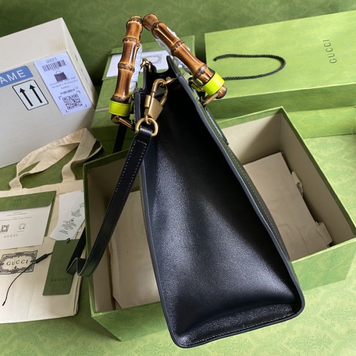 G*u*i diana medium tote bag black 655658