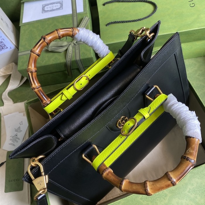 G*u*i diana medium tote bag black 655658