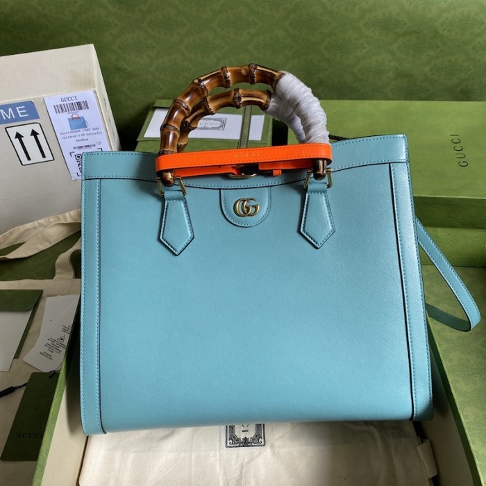 G*u*i diana medium tote bag blue 655658
