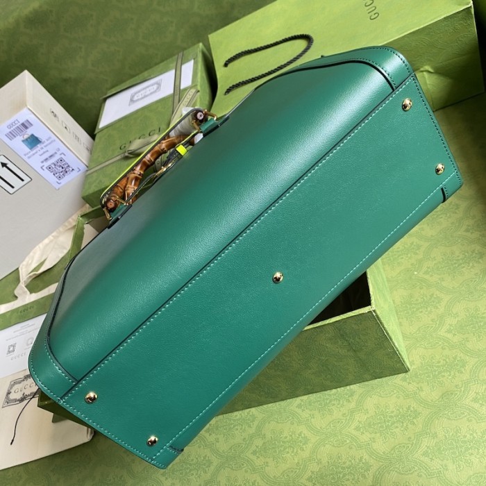 G*u*i diana medium tote bag green 655658