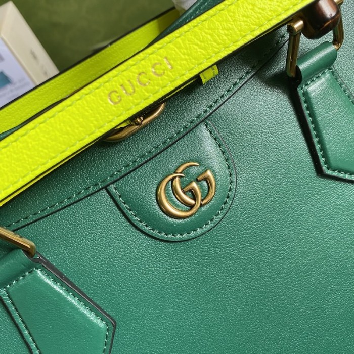 G*u*i diana medium tote bag green 655658