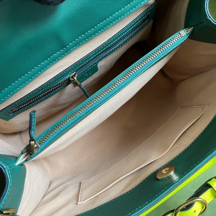G*u*i diana medium tote bag green 655658